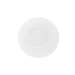 DEGRENNE Sous tasse à thé rond blanc porcelaine de limoges Ø 15,8 cm L' Fragment Hot