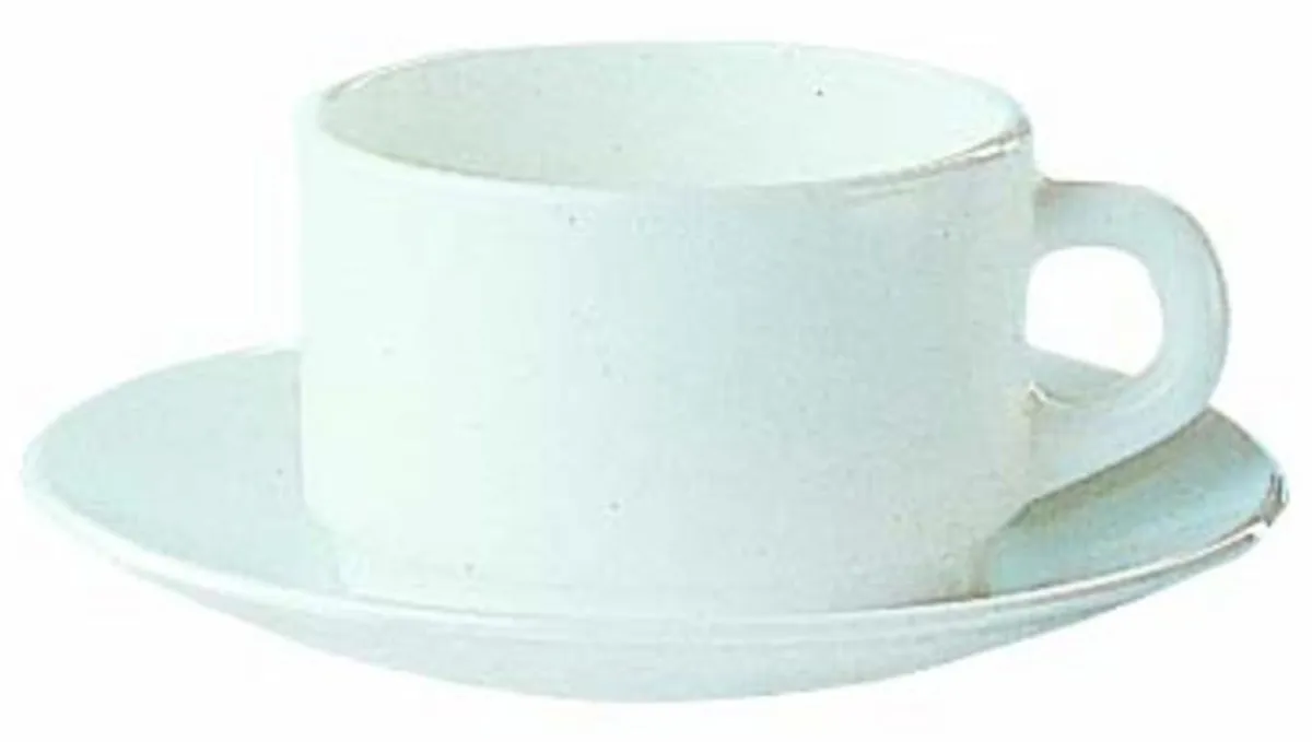 ARCOROC Sous-tasse à thé rond blanc verre opal Ø 14 cm Opal Blanc Sale