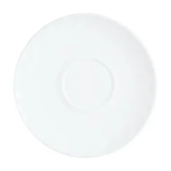 ARCOROC Sous-tasse à thé rond blanc verre opal Ø 14,1 cm Trianon Sale