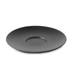REVOL Sous-tasse à thé rond effet fonte porcelaine culinaire Ø 16 cm Equinoxe New