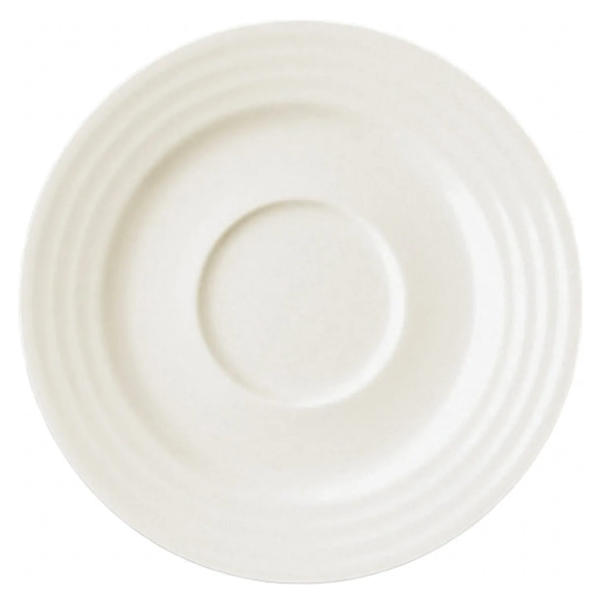 Sous-tasse à thé rond ivoire porcelaine vitrifiée Ø 15 cm Rondo - RAK Hot