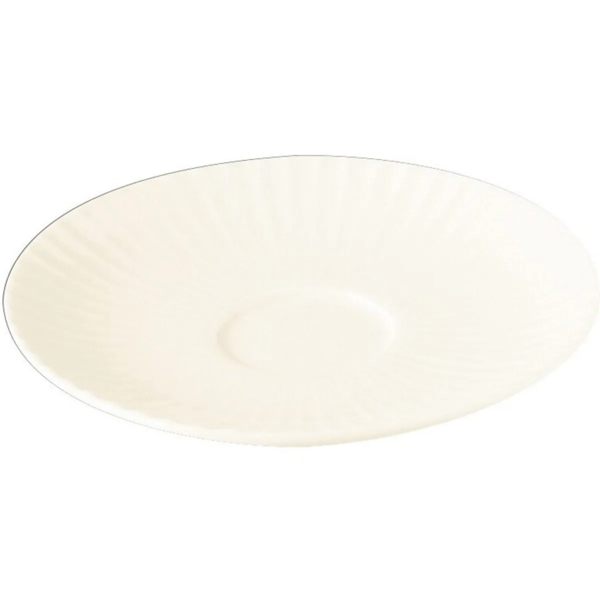 RAK Sous-tasse à thé rond ivoire porcelaine vitrifiée Ø 15 cm Metropolis Sale