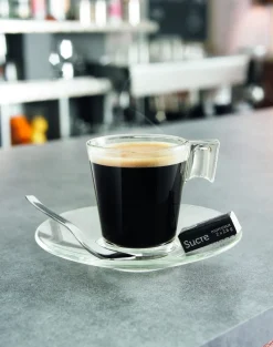 Sous-tasse à thé rond transparent verre trempé Ø 14 cm Aroma - ARCOROC New