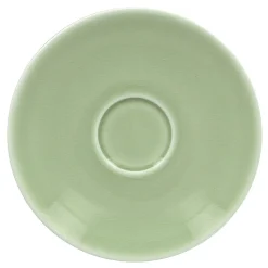 RAK Sous-tasse à thé rond vert porcelaine vitrifiée Ø 15 cm Vintage Best