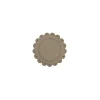 Sous verre beige PVC Ø 12 cm Flower - SONOLYS Outlet