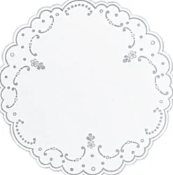 DUNI Sous verre blanc non tissé Ø 19 cm cel (250 pièces)