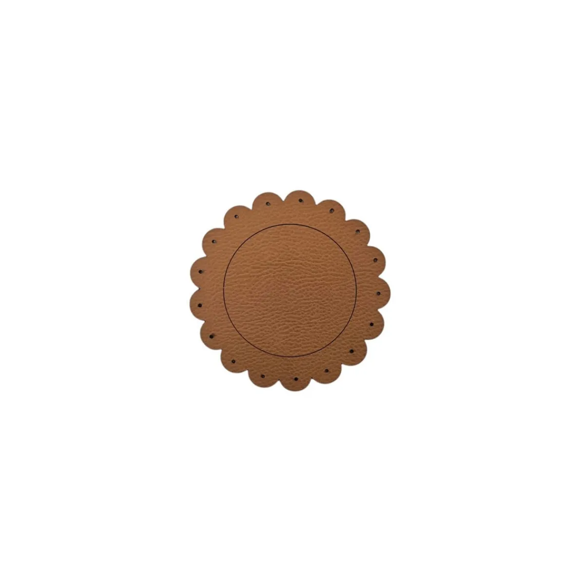 SONOLYS Sous verre camel PVC Ø 12 cm Flower New
