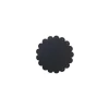 SONOLYS Sous verre noir PVC Ø 12 cm Flower Clearance