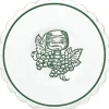 Sous verre vert ouate de cellulose Ø 10 cm (250 pièces) - DUNI Sale