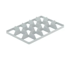 Aucune Séparateur bas 40 cases gris plastique 55,4x35,4x5,8 cm Best