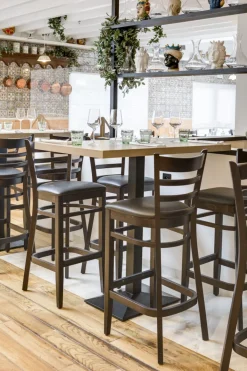 FLEXMOB Structure tabouret d'intérieur marron 109x44x53 cm Pub Hot