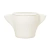 RAK Sucrier avec couvercle ivoire porcelaine vitrifiée 25 cl Ø 9 cm Swirls Outlet