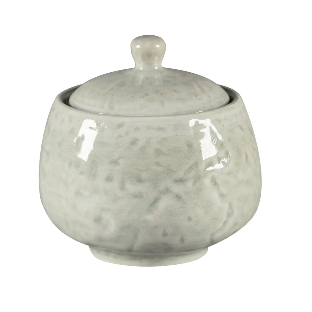 RAK Sucrier avec couvercle rond céladon porcelaine vitrifiée 25 cl Ø 8,8 cm Krush Online