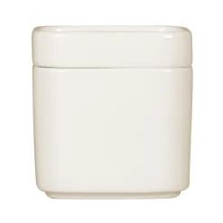 Sucrier carré blanc porcelaine 23 cl 8 cm Fractal - RAK Discount