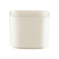 Sucrier carré blanc porcelaine 23 cl 8 cm Fractal - RAK Discount