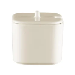 Sucrier carré blanc porcelaine 23 cl 8 cm Fractal - RAK Discount