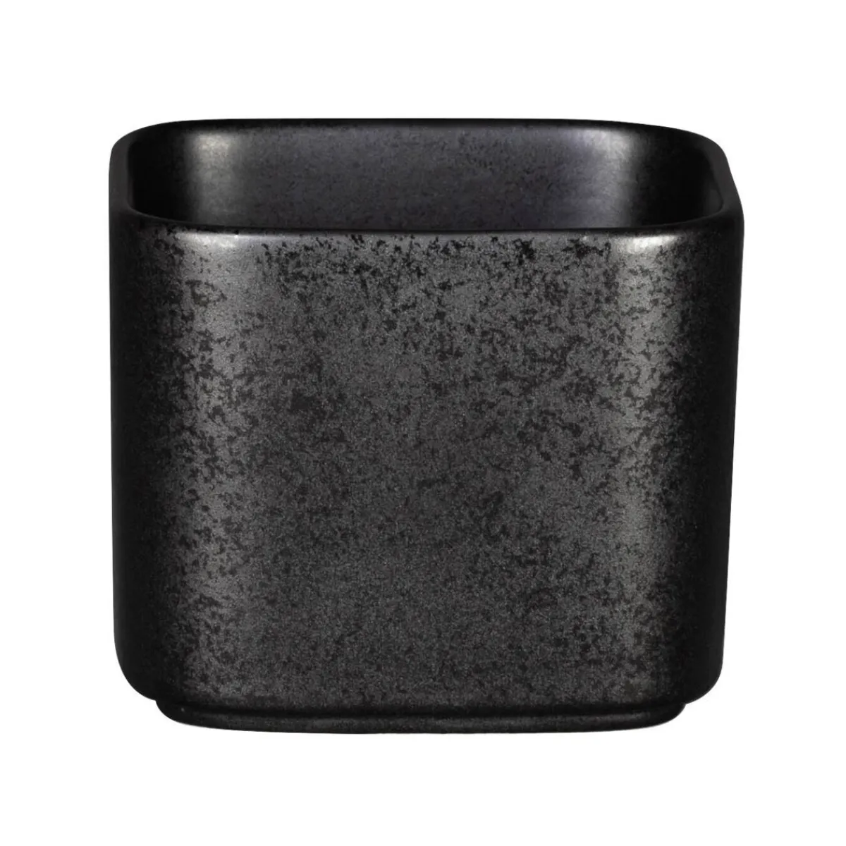 Sucrier carré noir porcelaine 23 cl 8 cm Fractal - RAK Hot