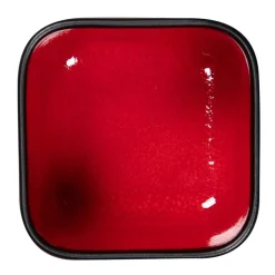 RAK Sucrier carré rouge porcelaine 23 cl 8 cm Fractal Best