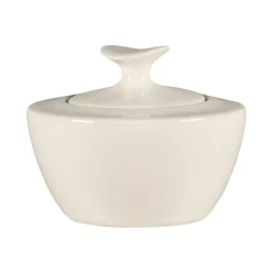 RAK Sucrier & couvercle ovale blanc porcelaine bone china 28,8 cl Ø 10,7 cm Bravura Online