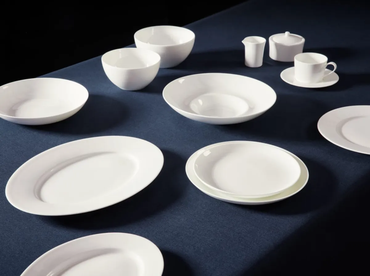 RAK Sucrier pour sachets rond blanc porcelaine bone china 21 cl 11 cm Fedra New