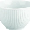 PILLIVUYT Sucrier rond blanc porcelaine culinaire 18 cl Ø 9 cm Plisse Discount