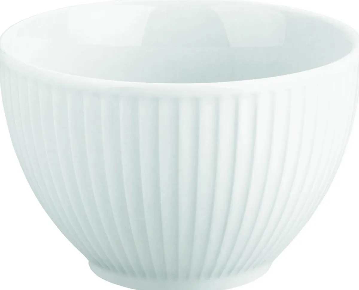 PILLIVUYT Sucrier rond blanc porcelaine culinaire 18 cl Ø 9 cm Plisse Discount