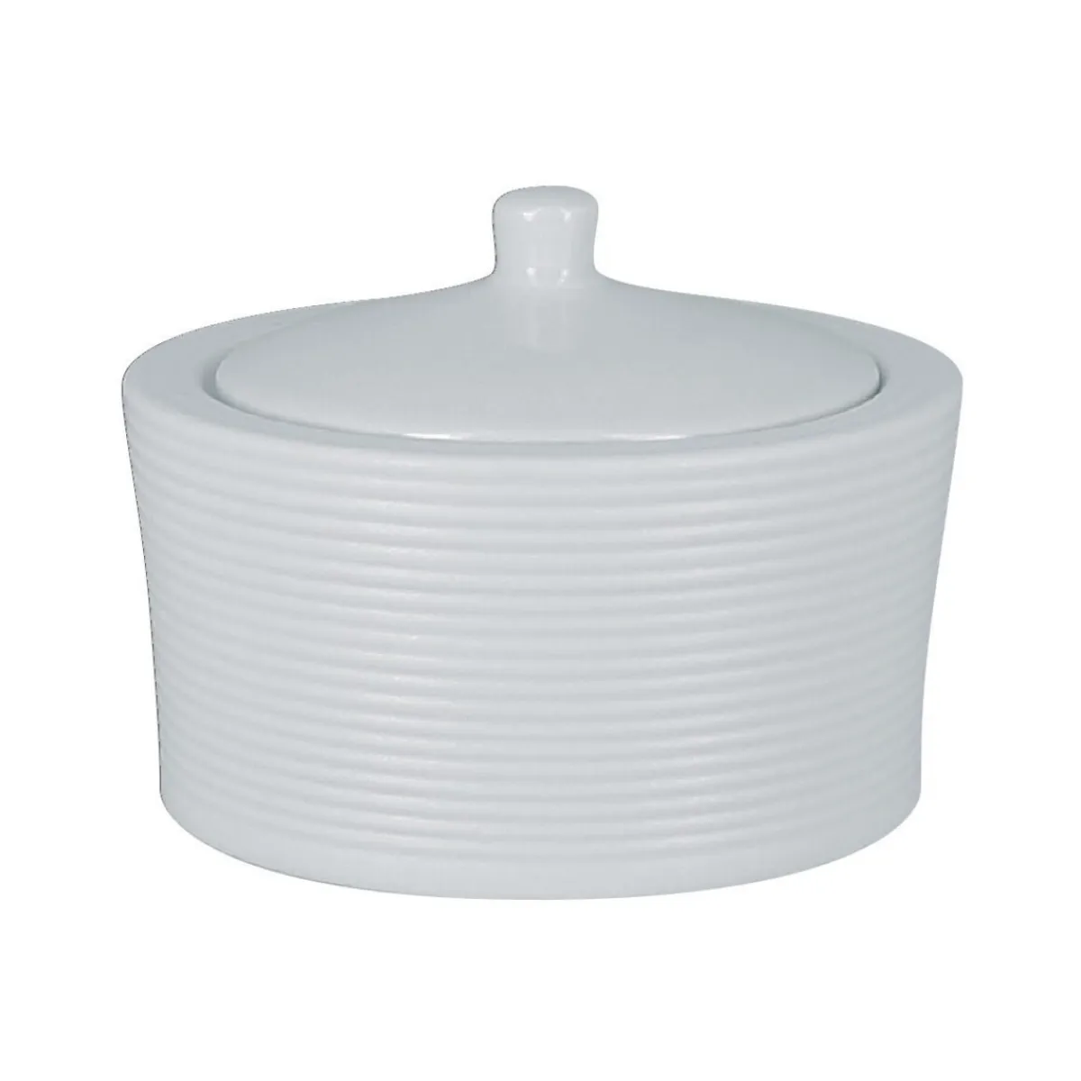 RAK Sucrier rond blanc porcelaine vitrifiée 22,5 cl Ø 10 cm Evolution Hot