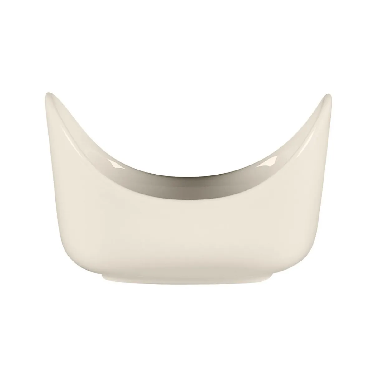 Sucrier sachets ovale blanc porcelaine bone china 9,5 cm Bravura - RAK