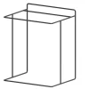 DEGRENNE Support acier noir 40x30,8x48,8 cm Evento