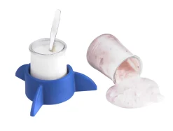 Support anti-dérapant pour yaourt copolyester rose Ø 6 cm 4 cm - SAINT ROMAIN