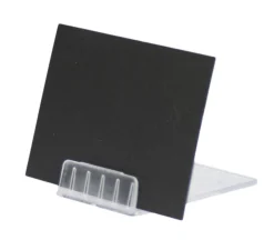 SECURIT Support ardoise rectangulaire transparent 4x1x0,6 cm (10 pièces) Hot