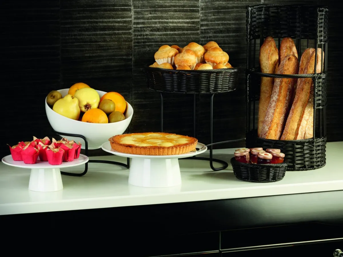 DEGRENNE Support bas acier noir Ø 25 cm 13 cm Evento Outlet