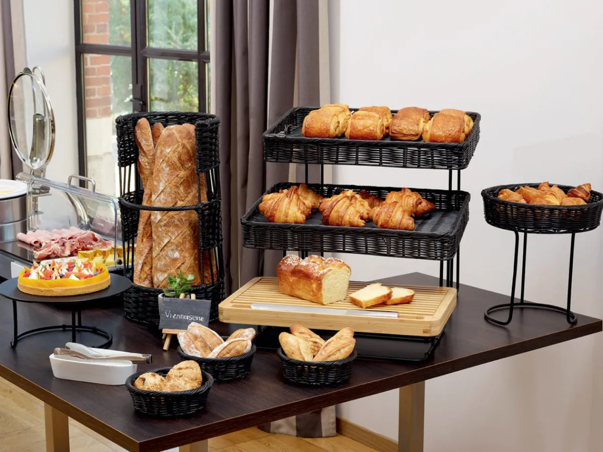 DEGRENNE Support bas acier noir Ø 25 cm 13 cm Evento Outlet