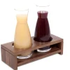 Support à carafes rectangulaire brun noyer 32,5 cm Nature - ZEPE Clearance