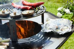 Support et grille surélévée pour brasero acier Ø 42,3 cm Nestor - BARBECOOK Best