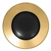 Support plat rond or porcelaine vitrifiée Ø 12,5 cm Chill - RAK New