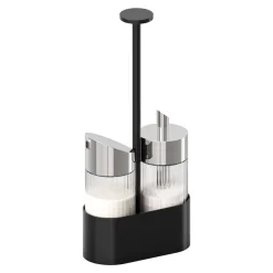 Support pour ménagère 2 pièces noir 14,5x7x30 cm The Grid - APS