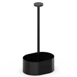 APS Support pour ménagère  pièces ovale noir 14,5x10,5x30 cm The Grid Clearance