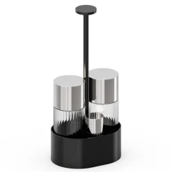 APS Support pour ménagère  pièces ovale noir 14,5x10,5x30 cm The Grid Clearance