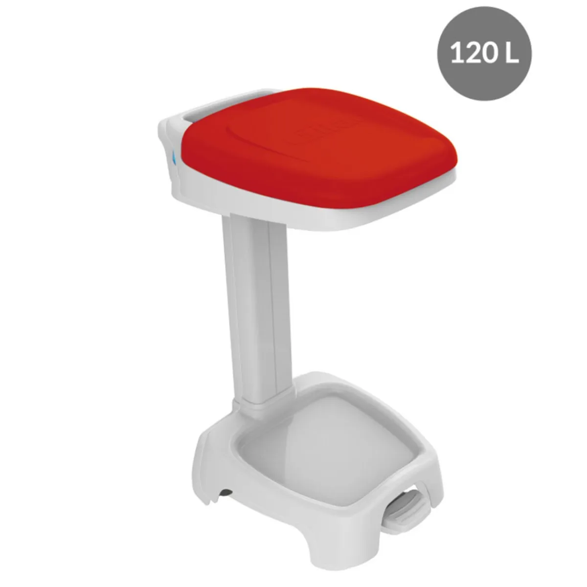 Support sac poubelle plastique 120 L rouge - GILAC New