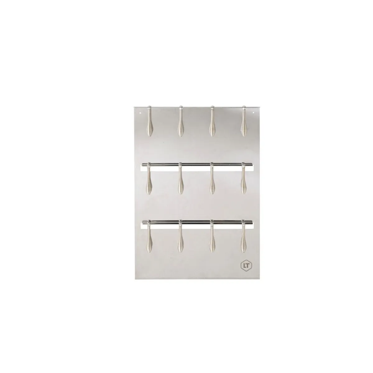 L.TELLIER Tableau porte fiches 12 ressorts inox 30x40x2 cm Hot