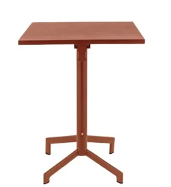 Table avec système pliant d'extérieur terracotta 60x60 cm Pigalle - FLEXMOB