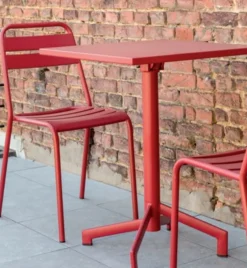 Table avec système pliant d'extérieur vert sauge 60x60 cm Pigalle - FLEXMOB Clearance