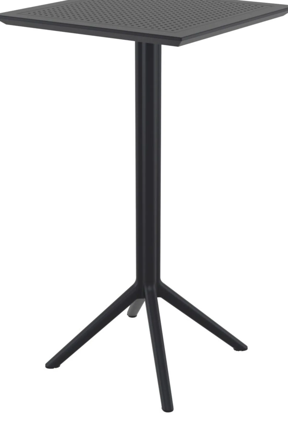 Table de bar de terrasse carré noir 108x60x60 cm Kys - FLEXMOB Best
