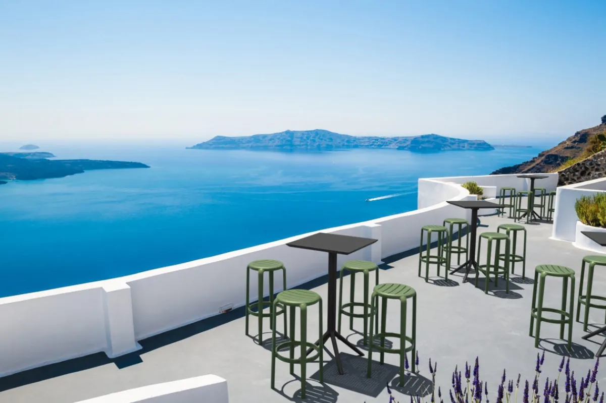 Table de bar de terrasse carré noir 108x60x60 cm Kys - FLEXMOB Best
