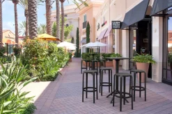 Table de bar de terrasse carré noir 108x60x60 cm Kys - FLEXMOB Best
