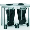 TOURNUS Table de pré-tri 2 trous inox 120x60x90 cm Sans dosseret Sans étagère