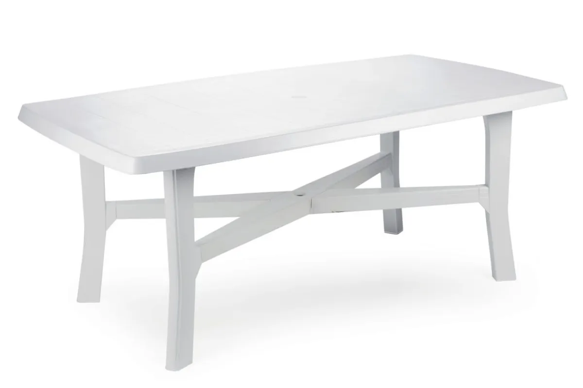 Aucune Table d'extérieur blanc New