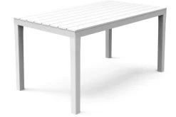 Table d'extérieur blanc 138x78 cm - Aucune Clearance