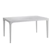Table d'extérieur blanc 150x90x74 cm - Aucune Clearance